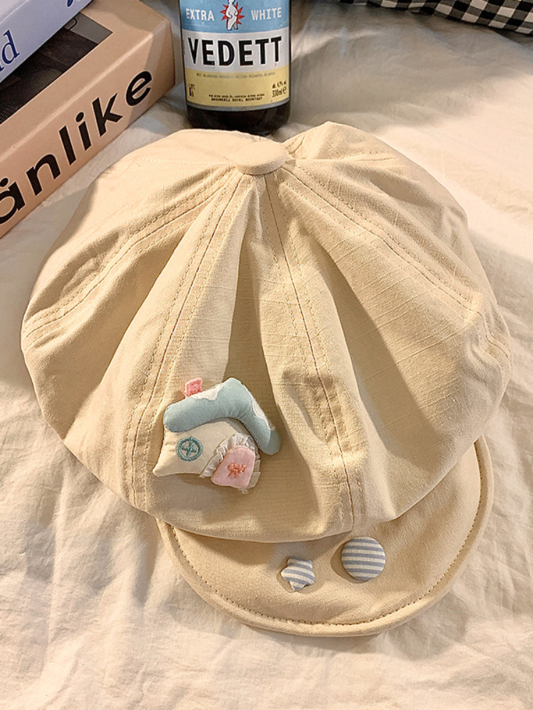 Cloud Painter Cute Denim Berets-ntbhshop