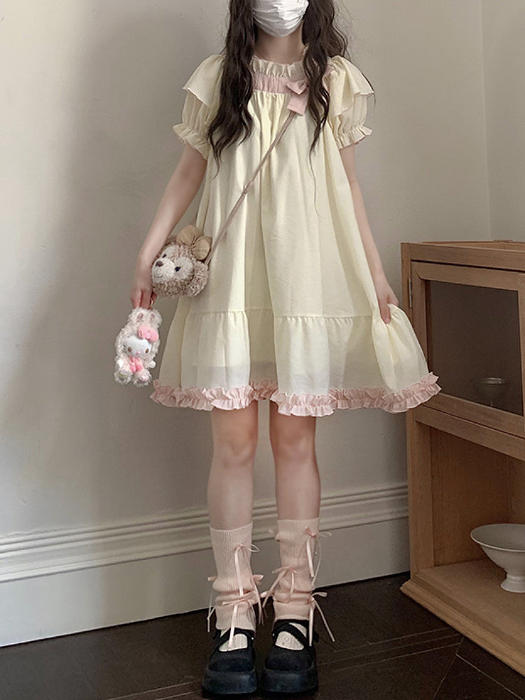 Candy Ribbon Dollhouse Dresss-ntbhshop