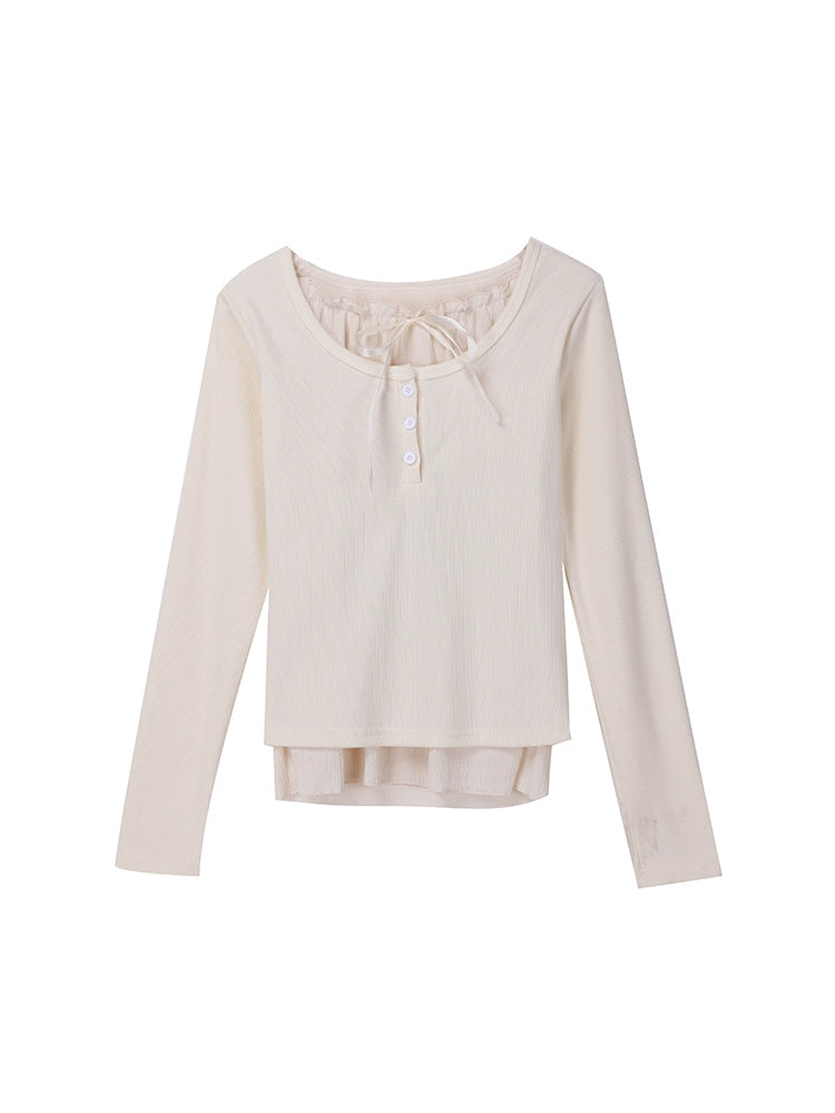 Soft Girl Frill Long Sleeve Tops-ntbhshop
