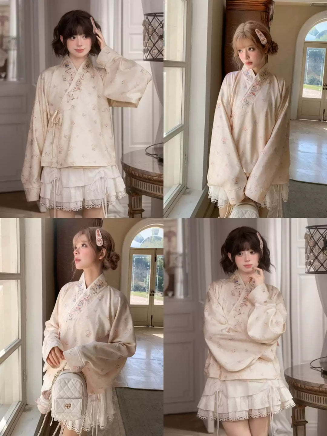 Berry Fairy Picnic Wrap Blouse-Tops-ntbhshop