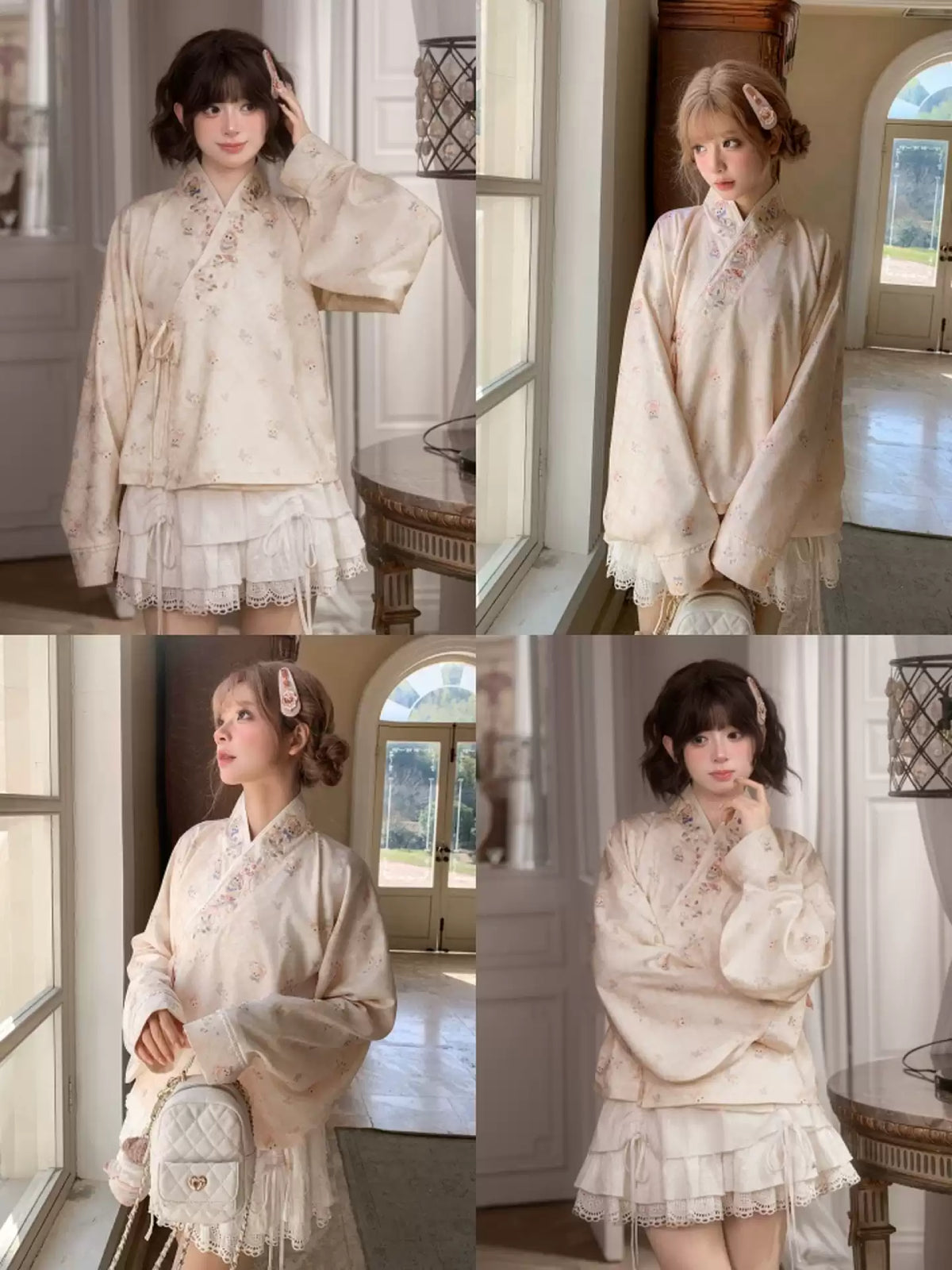 Berry Fairy Picnic Wrap Blouse-Tops-ntbhshop