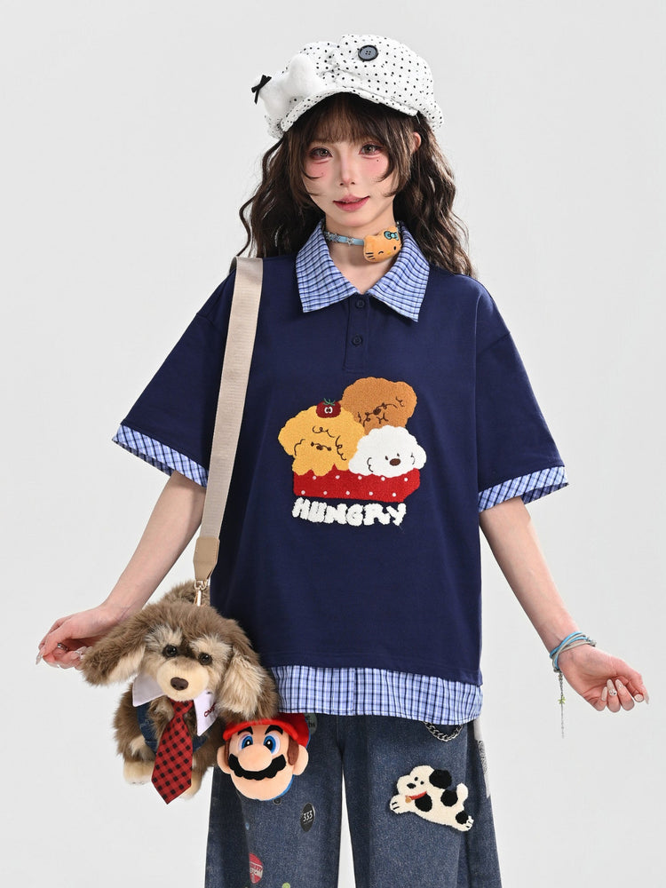 Hungry Bear Picnic Polo Tee-Tops-ntbhshop