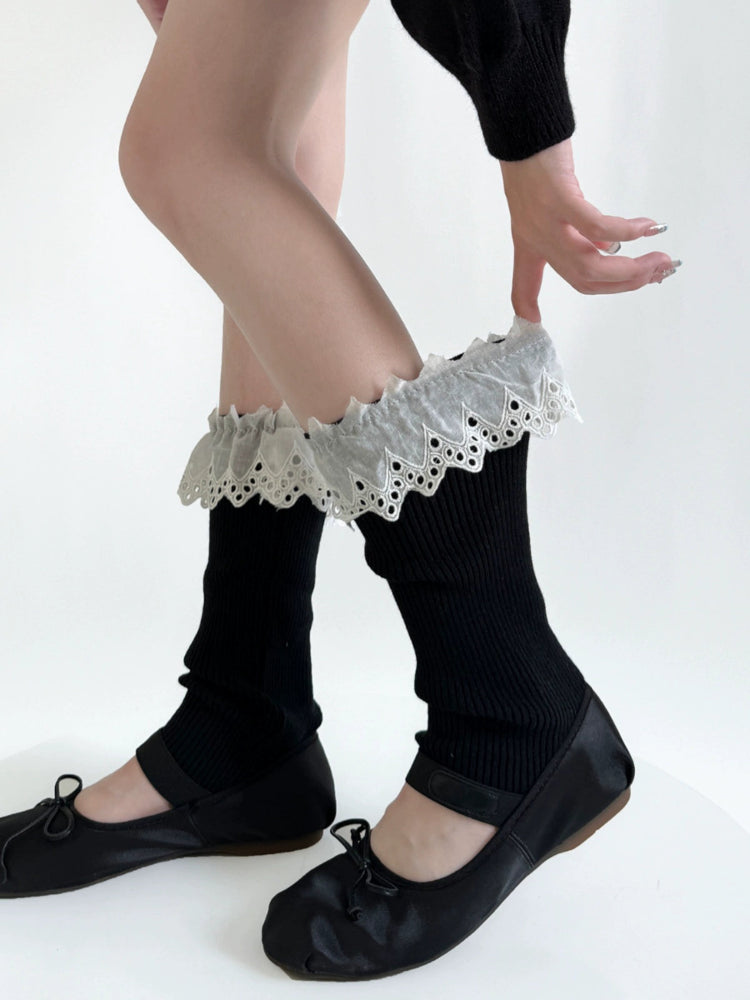 Cream Puff Lace Leg Warmers & Socks-ntbhshop