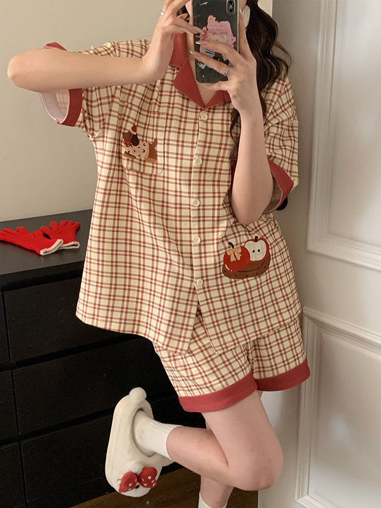 Whimsy Puppy Afternoon Pajama Set-Sets-ntbhshop