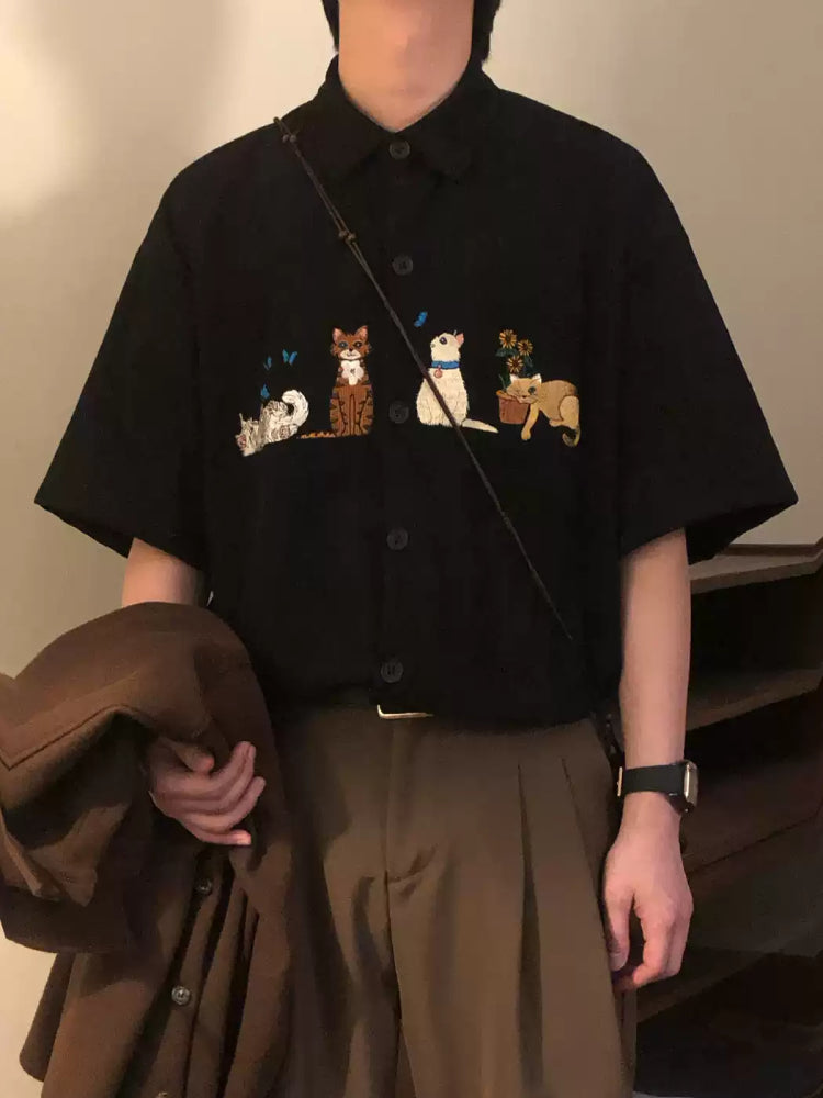 Whisker Tales Unisex Corduroy Shirts-ntbhshop