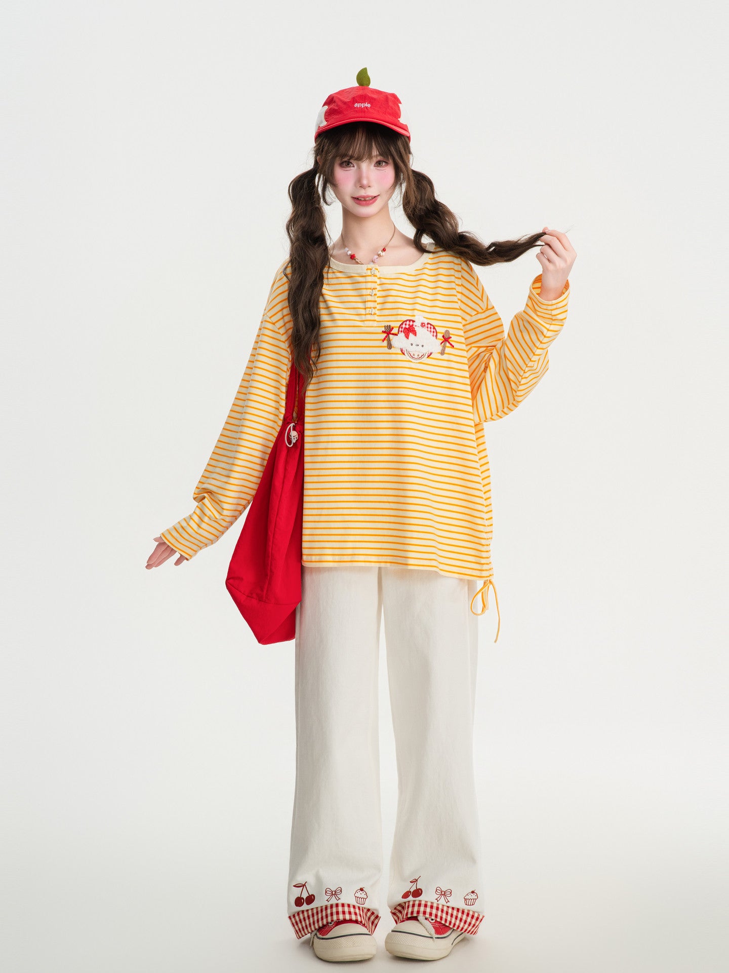 Sunny Toast Stripe Tee-Tops-ntbhshop