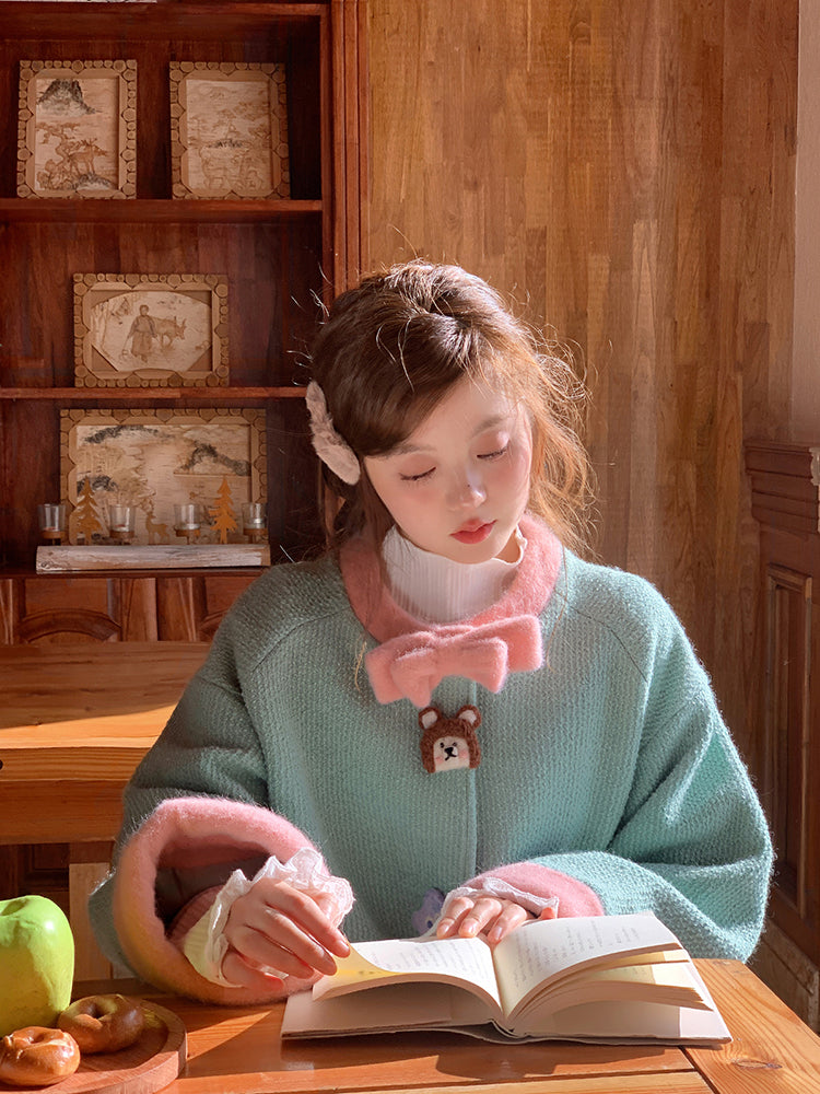 Dopamine Cloud Mint Coat & Blush Bud Skirt-ntbhshop