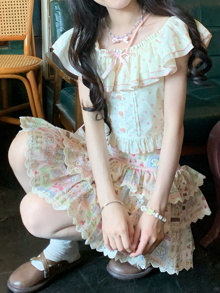 Dreampatch Polka Top & Layer Cake Skirt-ntbhshop