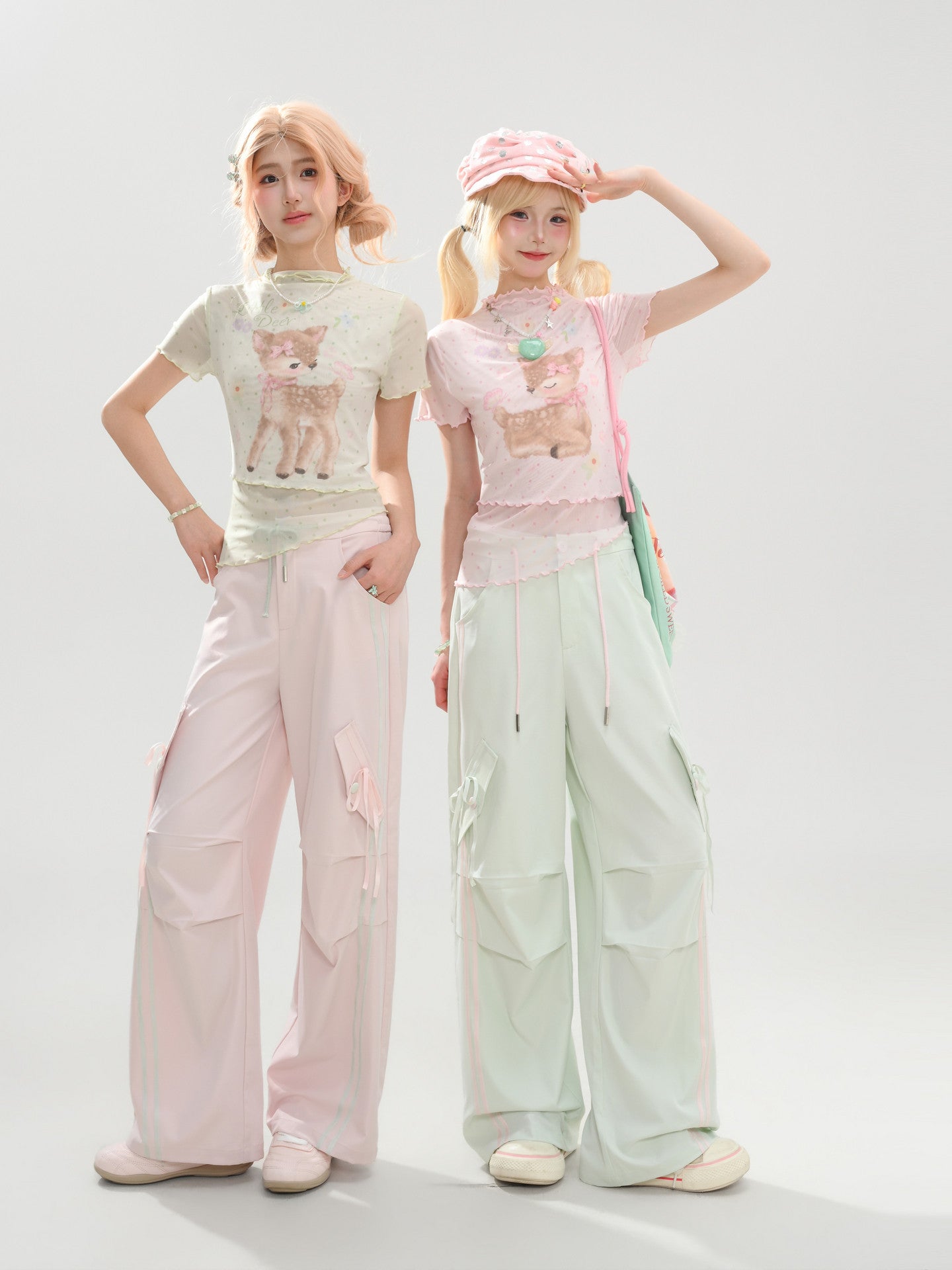 Dear Bambi Cargo Pants-Bottoms-ntbhshop