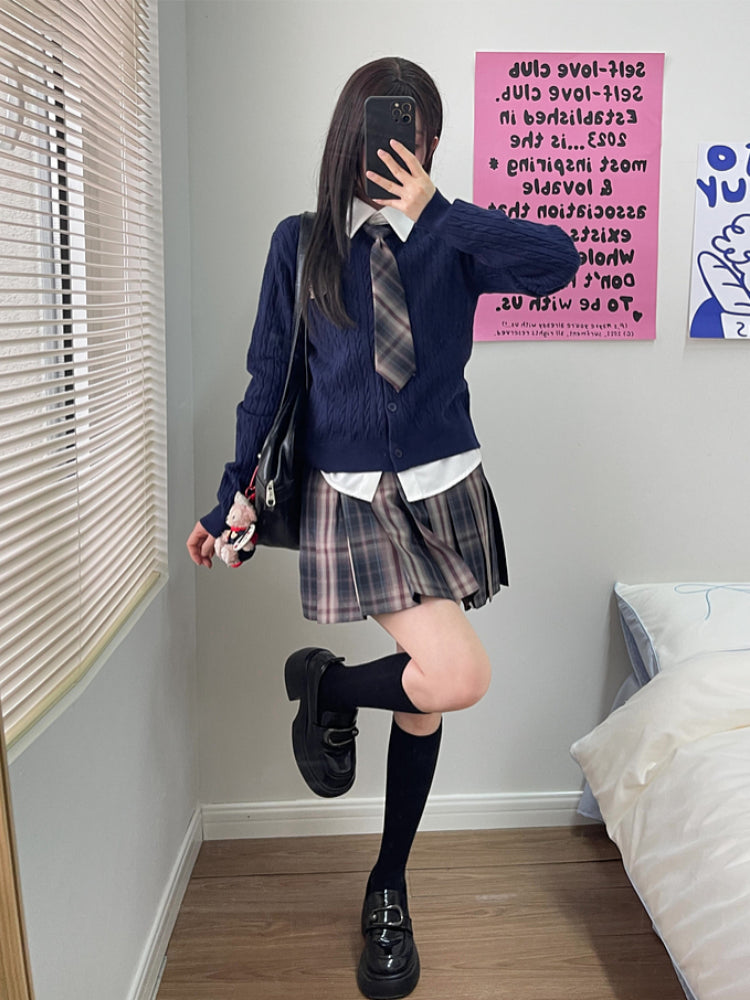 Grape Candy JK Uniform Skirts-ntbhshop