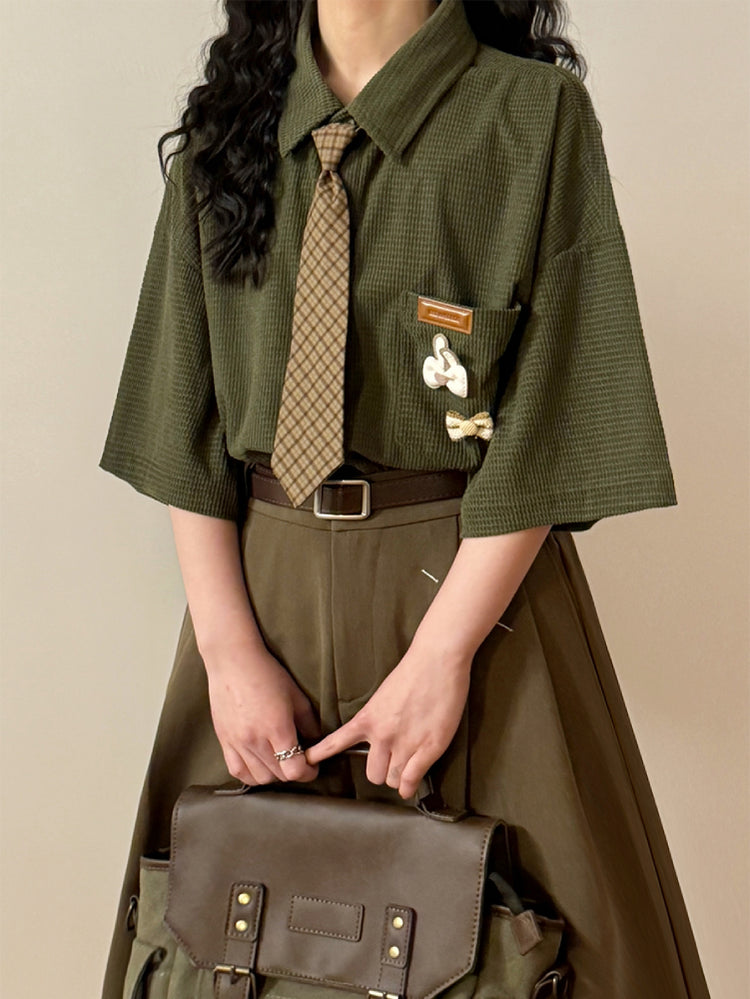 Moss Maze Whimsy Waffle Shirts-ntbhshop