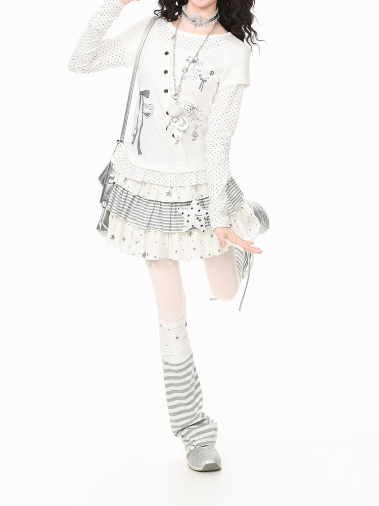 Starlight Stripe Leg Warmers-Accessories-ntbhshop