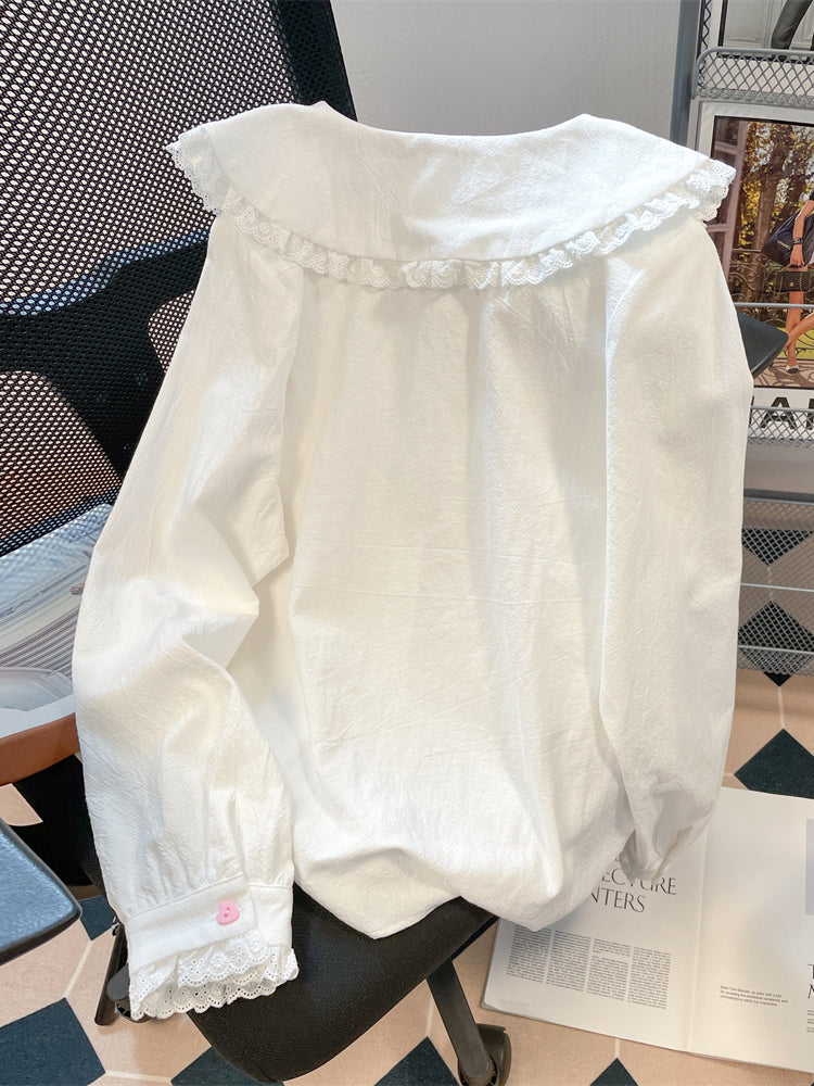 Stellar Doll Collar Blouses-ntbhshop