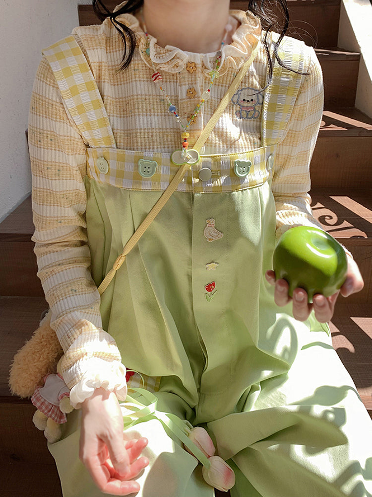 Sugar Pup Stripe Knit Tops-ntbhshop