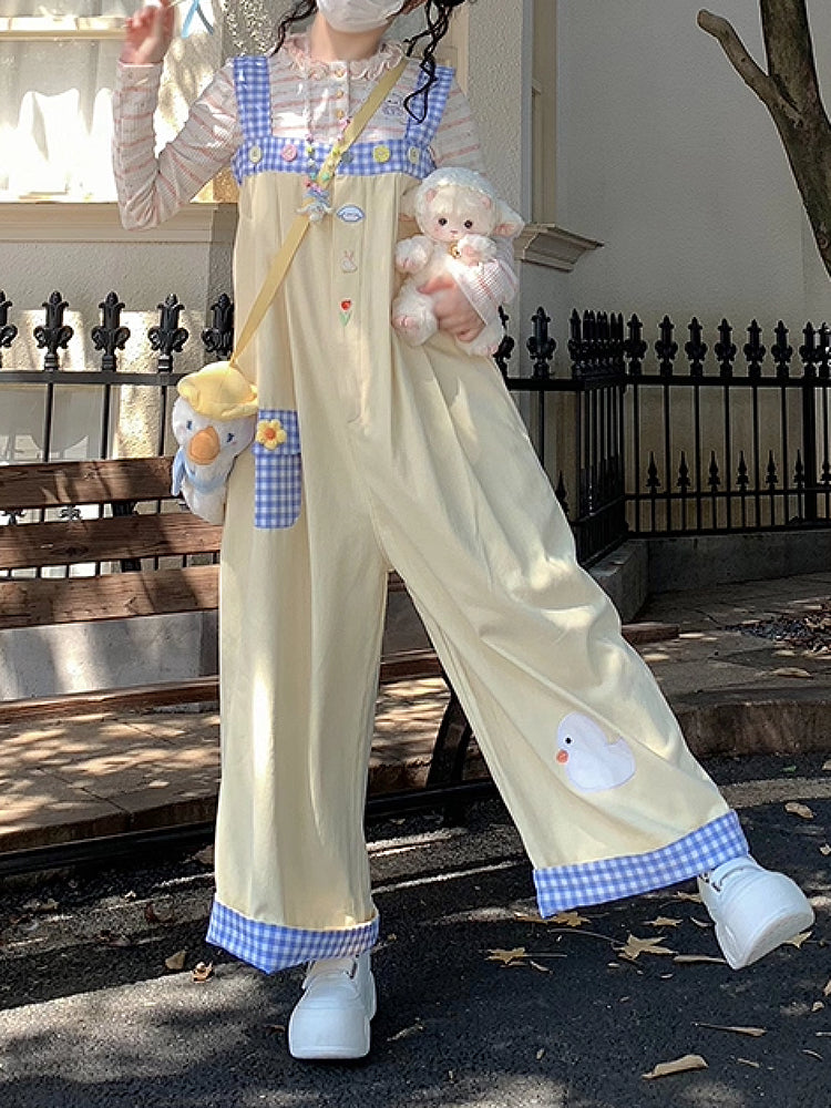 Whimsy Adventure Plaid Overall Pants-ntbhshop