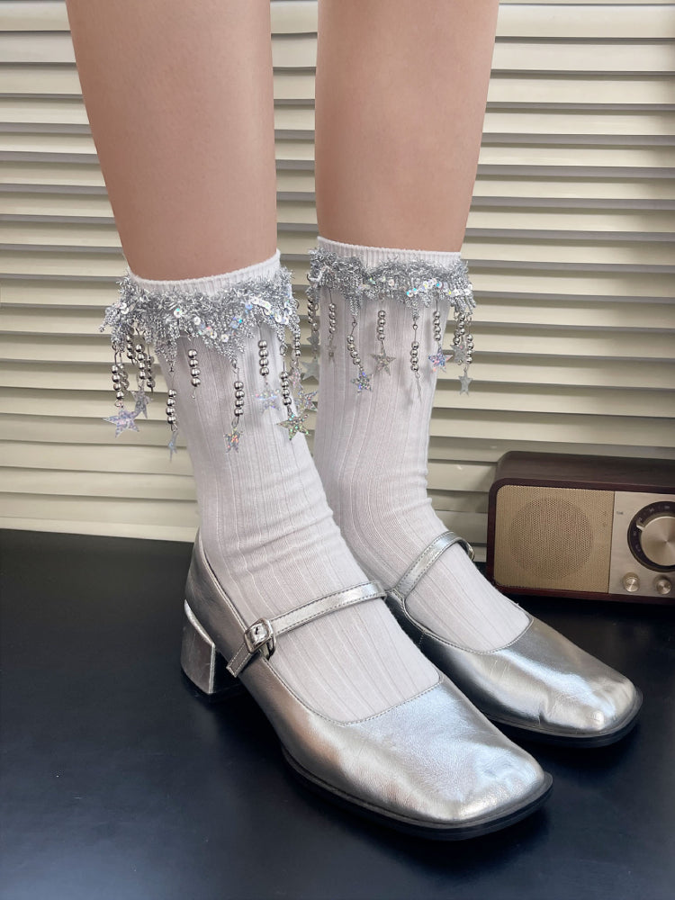 Starlit Melody Crew Socks-ntbhshop