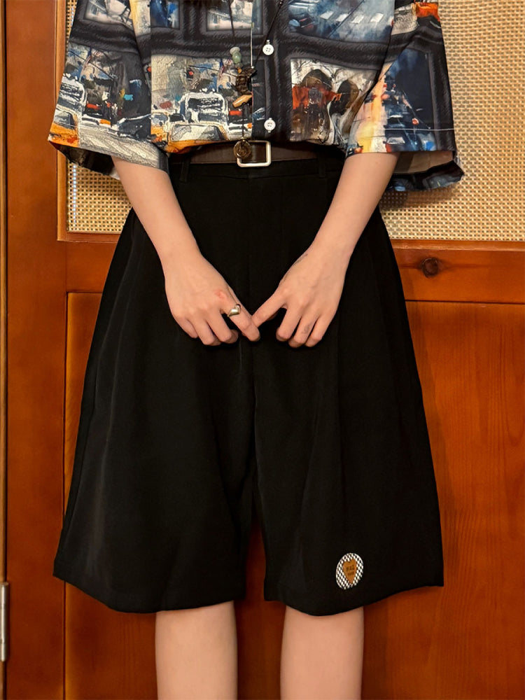 Retro Drift Wide Drape Shorts-ntbhshop