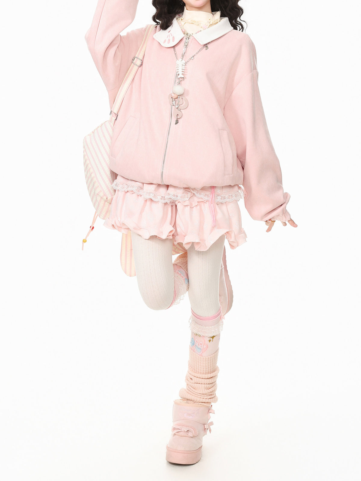 Starry Kitty Reversible Jacket-Outerwear-ntbhshop