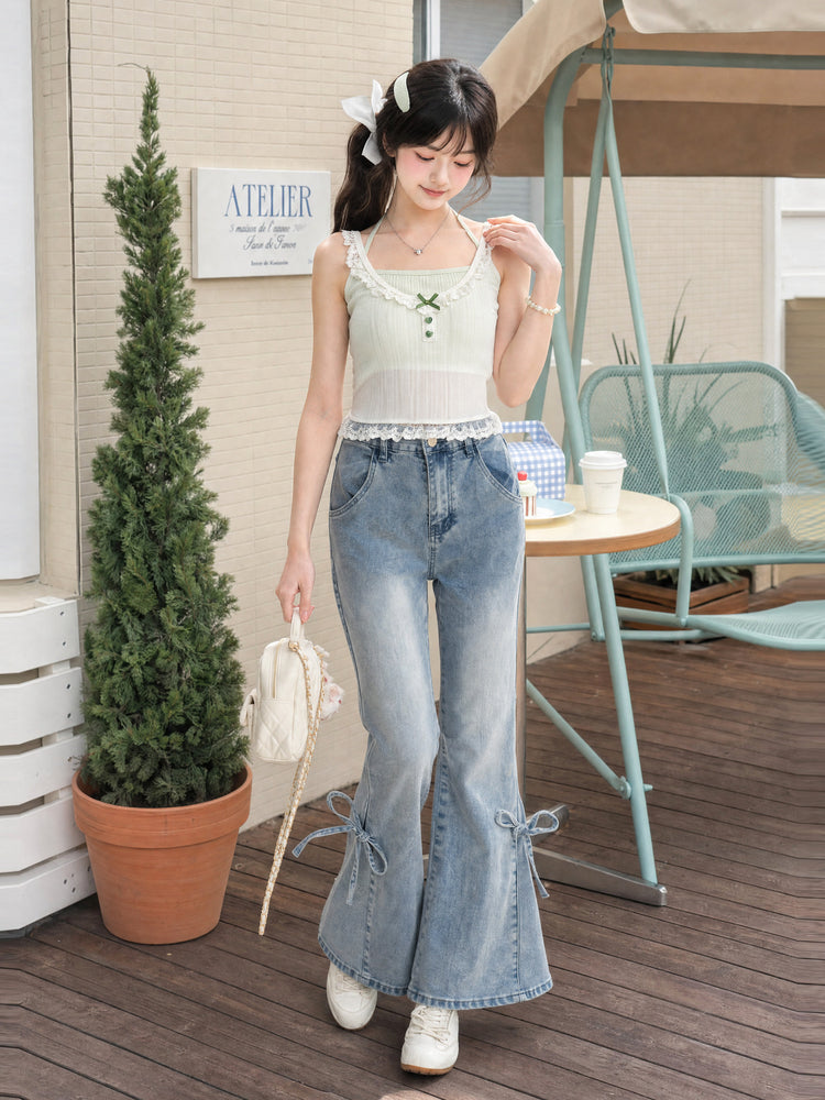 Matcha Milk Bra Cami-Tops-ntbhshop