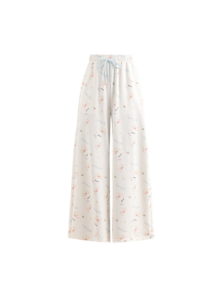 Cloud Lamb Wide Pants-Bottoms-ntbhshop