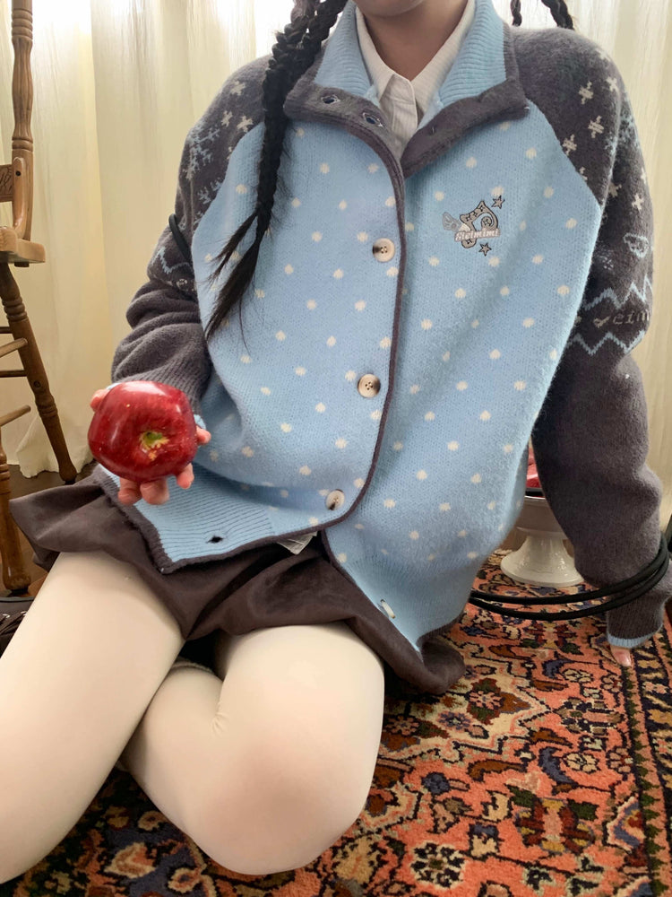 Cloud Speckle Knit Cardigans-Outerwear-ntbhshop