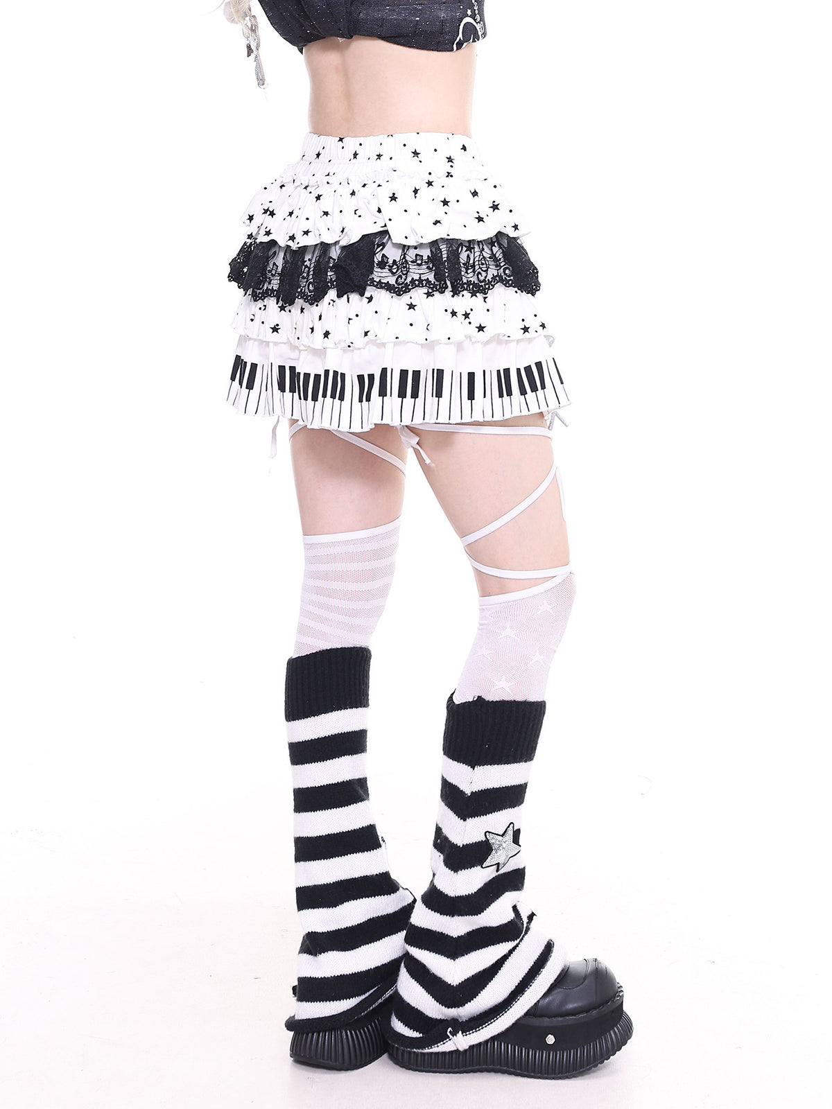 Piano Cake Layered Skirts-Bottoms-ntbhshop