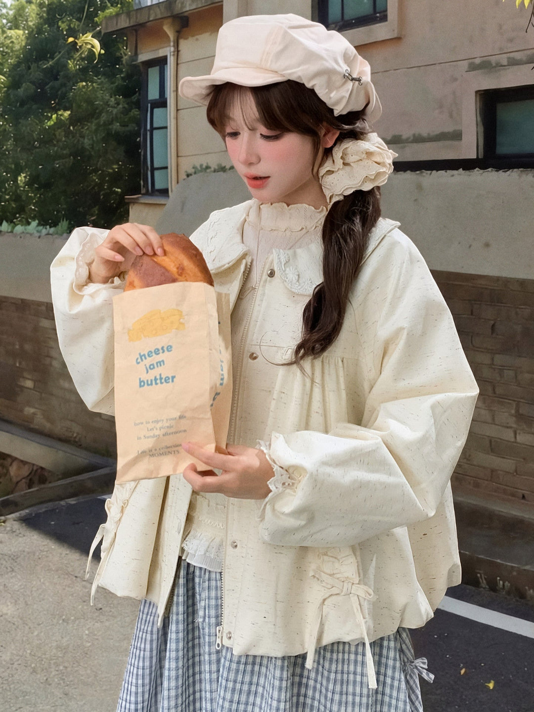 Buttercream Doll Collar Jacket-Outerwear-ntbhshop