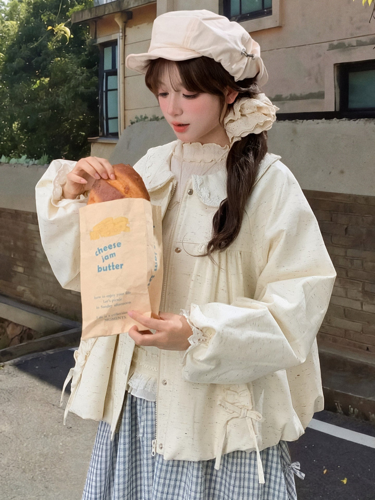 Buttercream Doll Collar Jacket-Outerwear-ntbhshop