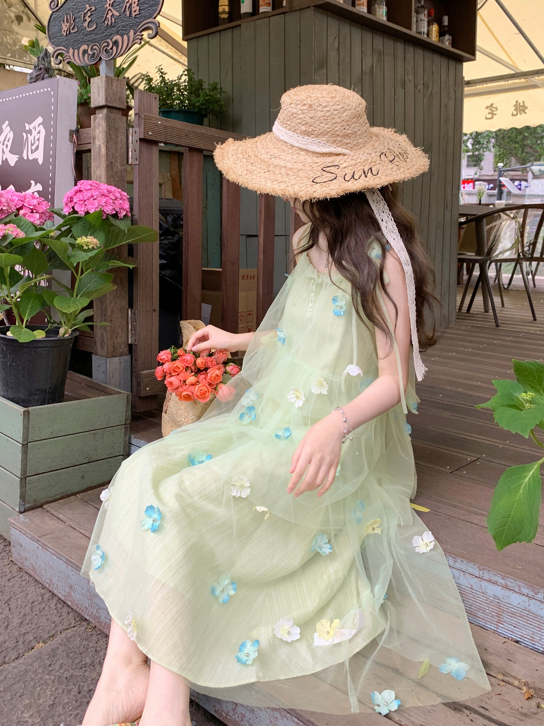 Dewdrop Bloom Tulle Dress-Dresses-ntbhshop