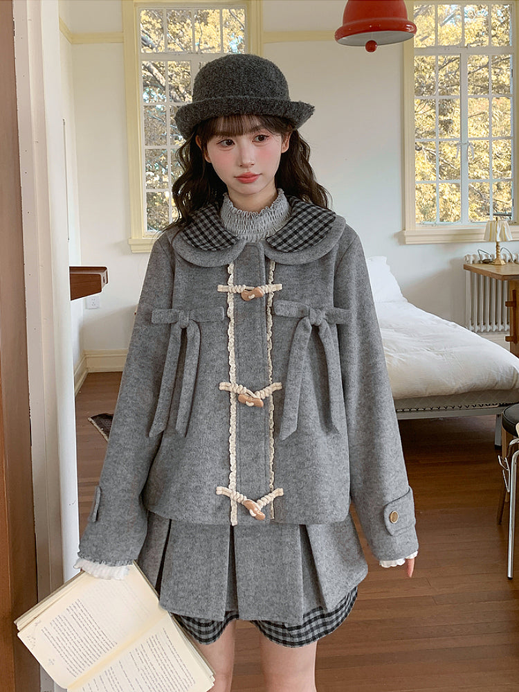 Moonlit Scholar Doll Wool Jacket-ntbhshop