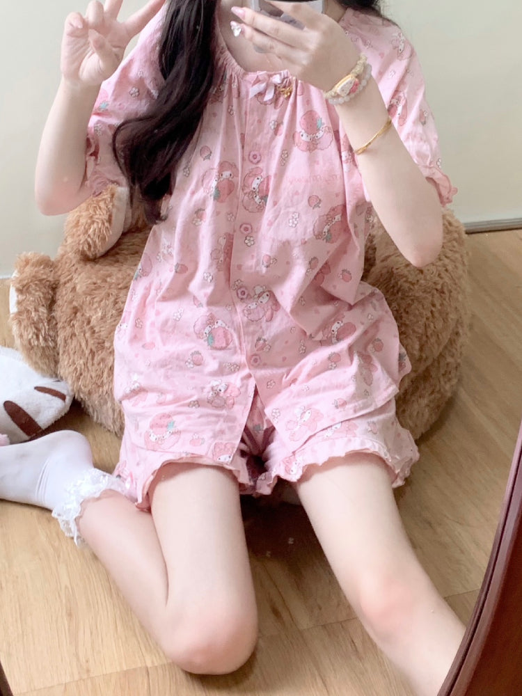 Sweet Melody Cotton Pajama Setss-ntbhshop