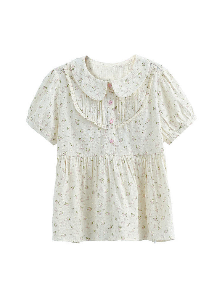 Butter Petal Babydoll Blouse-Tops-ntbhshop