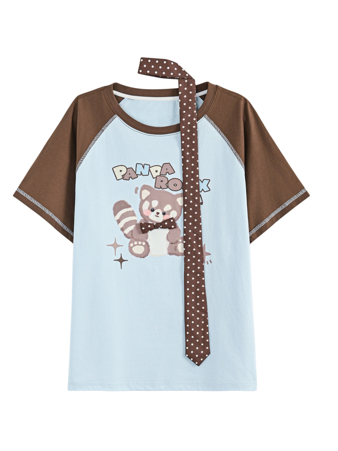Panda Roux Raglan Tee & Tie-Tops-ntbhshop