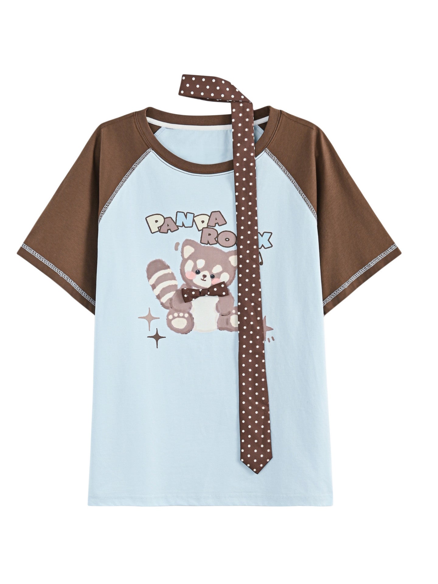 Panda Roux Raglan Tee & Tie-Tops-ntbhshop