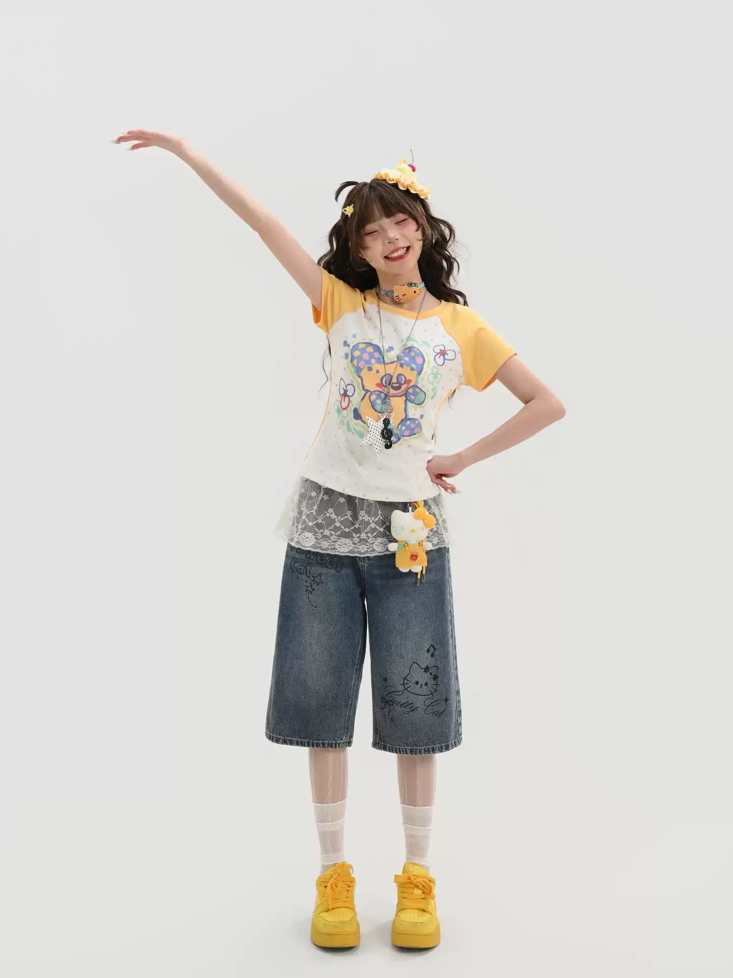 Sunny Teddy Baby Tee-Tops-ntbhshop