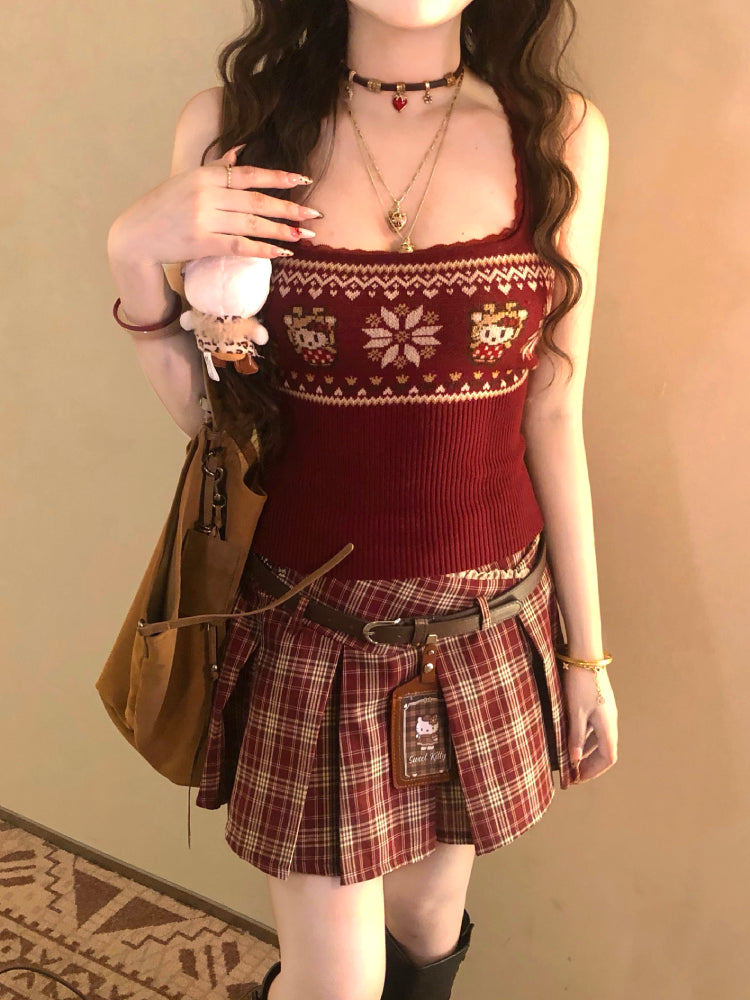 Private Love Vintage Patch Knit Tops-Sets-ntbhshop