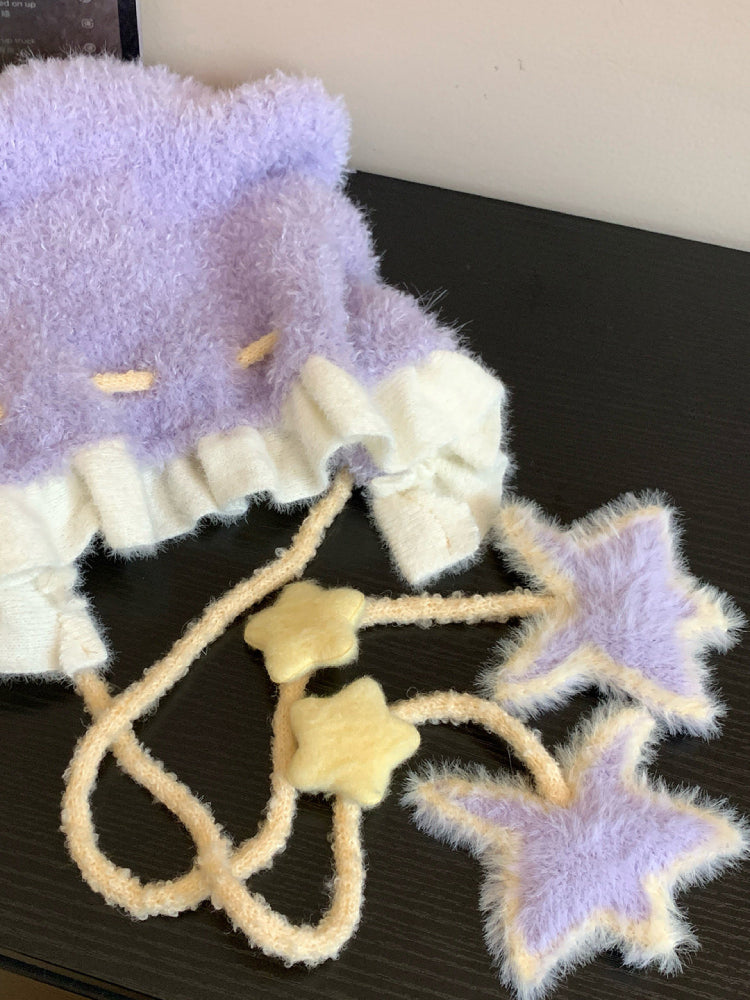 Cloudy Bear Wish Fluffy Hats-ntbhshop