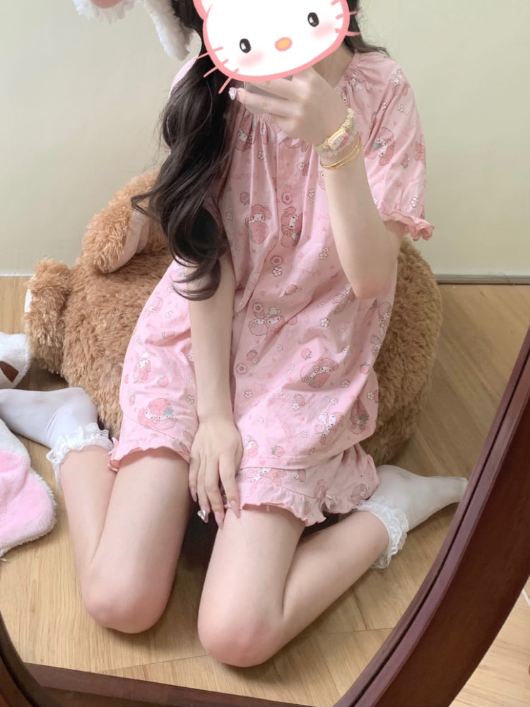 Sweet Melody Cotton Pajama Setss-ntbhshop
