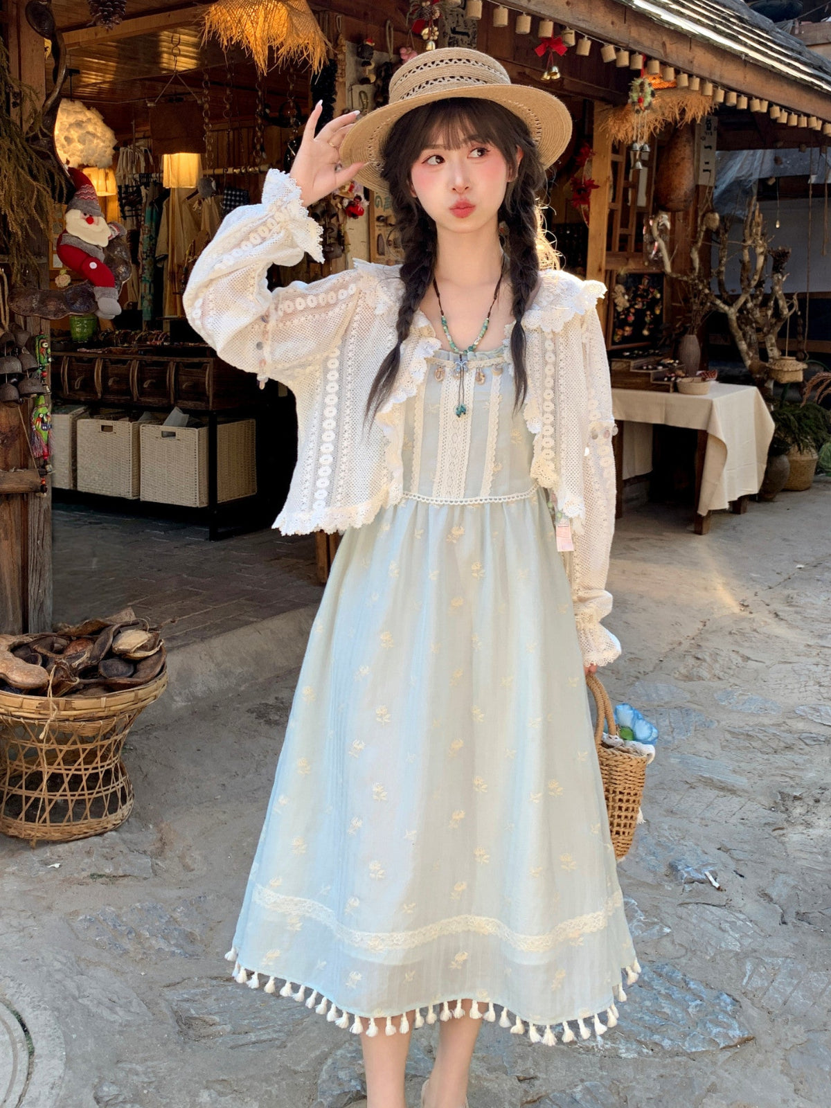 Cloud Sage Tassel Dress-Dresses-ntbhshop