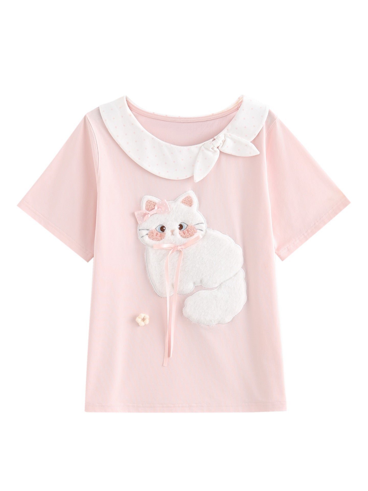 Cloud Kitty Doll Collar Tees-Tops-ntbhshop