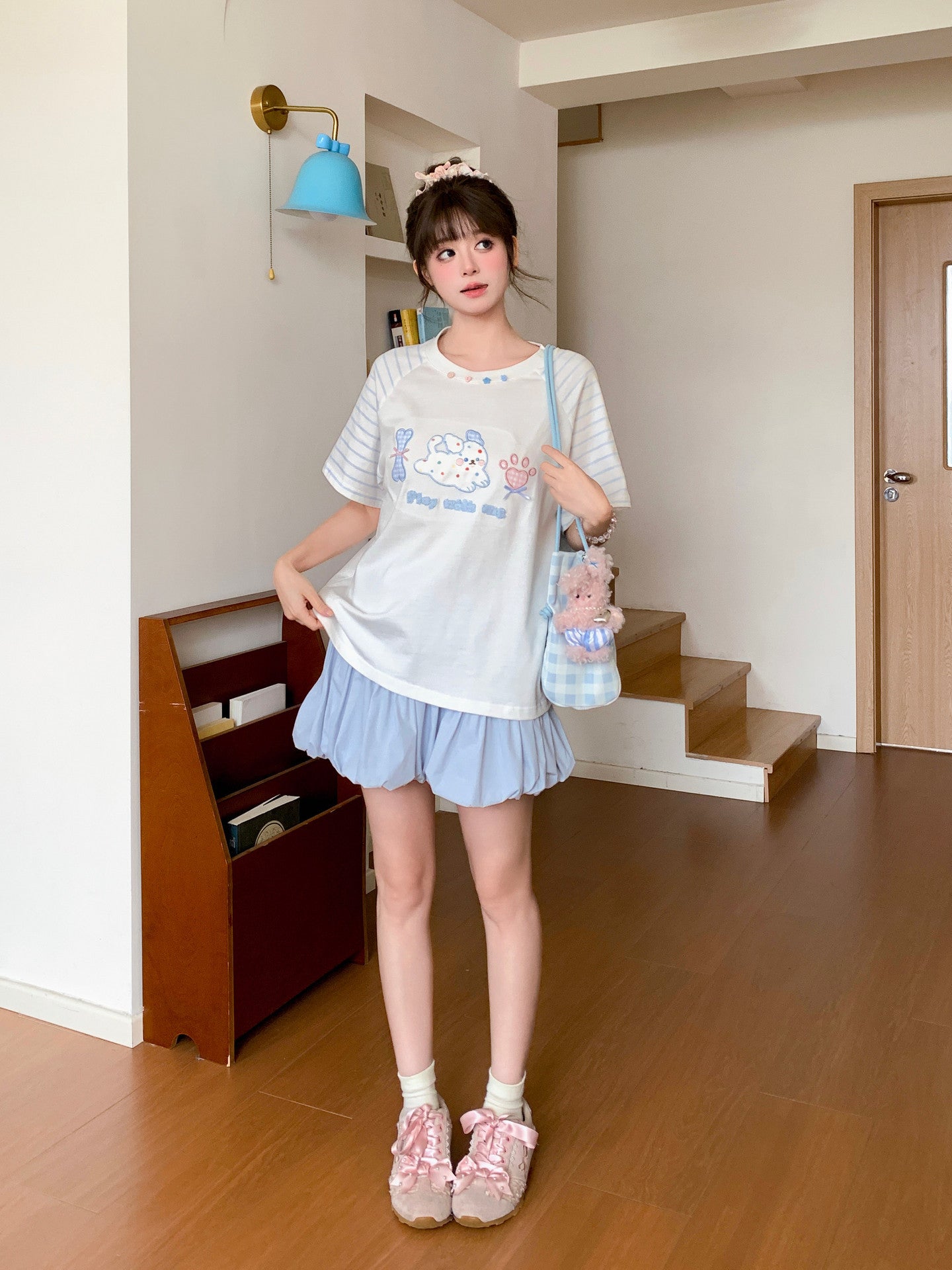Puppy Milk Raglan Tee-Tops-ntbhshop