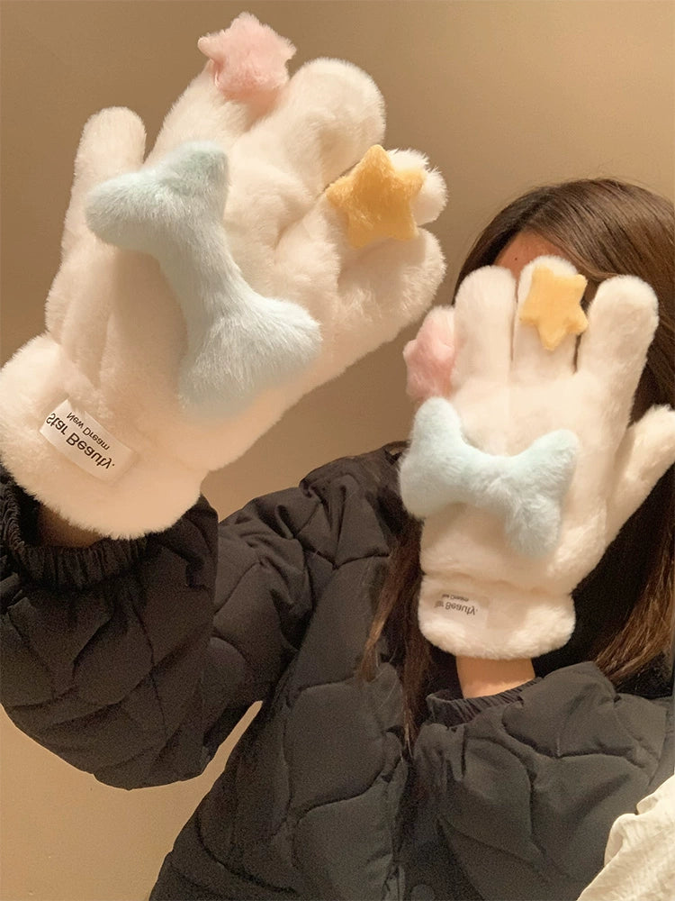 Cosmic Bone Galaxy Cozy Scarf & Gloves-ntbhshop