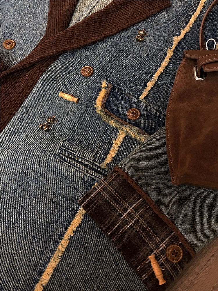 Autumn Confession Bear Buckle Blazers-ntbhshop