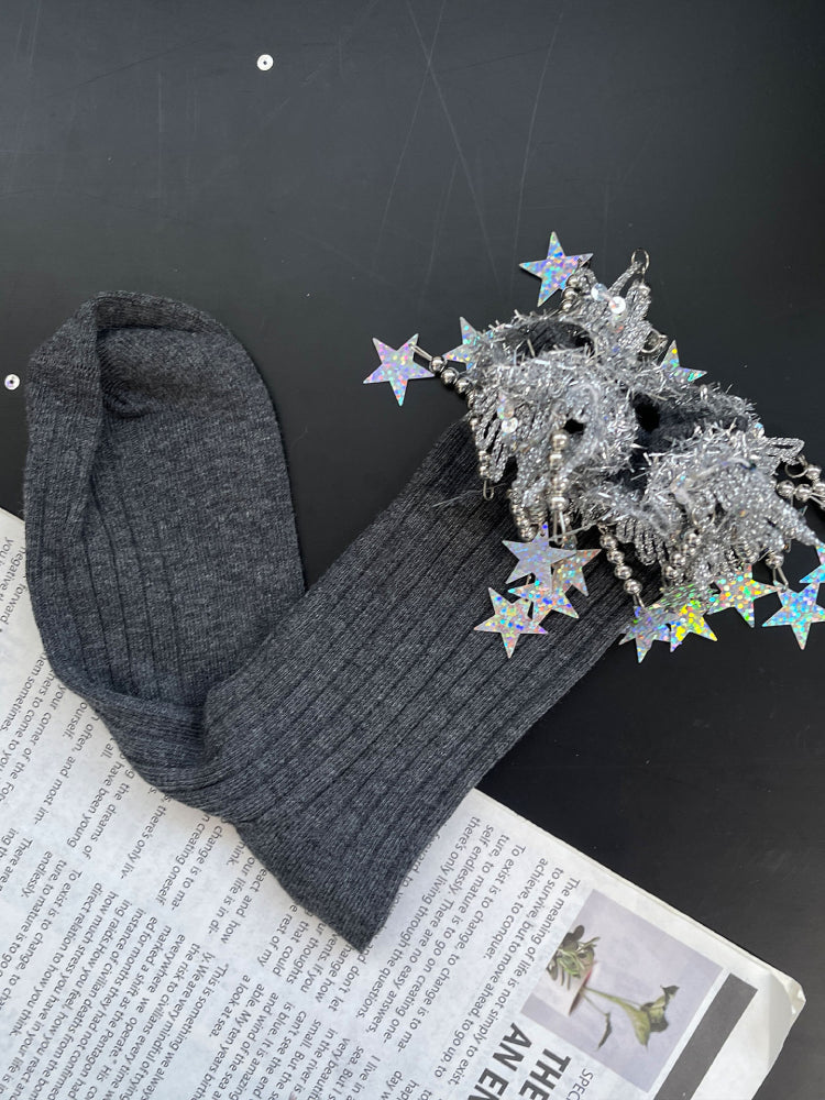 Starlit Melody Crew Socks-ntbhshop