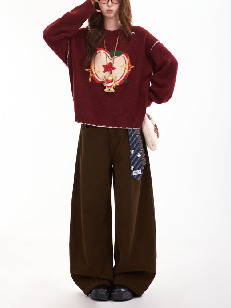 Apple Harvest Whimsy Knit Sweaters-ntbhshop