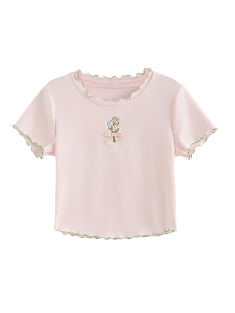 Tulip Bloom Crop Tops-Tops-ntbhshop