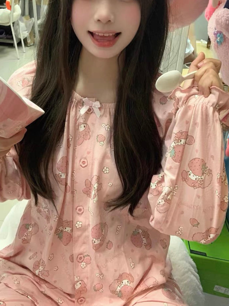 Sweet Melody Cotton Pajama Setss-ntbhshop