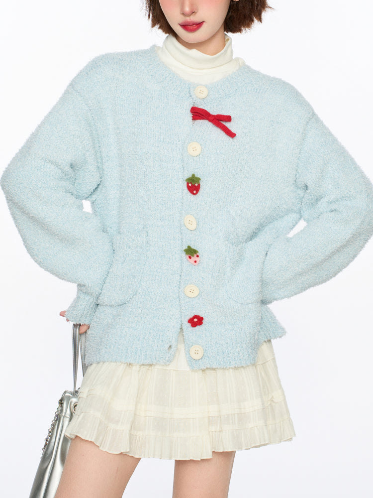 Skyberry Cloud Knit Cardigan-Outerwear-ntbhshop