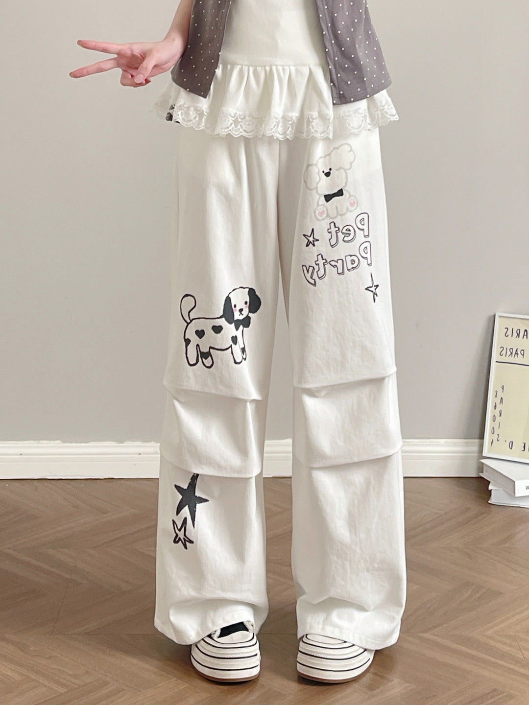 Pet Party Cotton Cargo Pants-Bottoms-ntbhshop