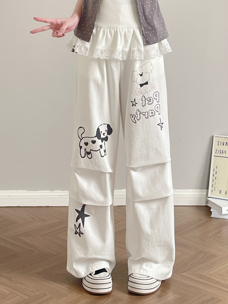 Pet Party Cotton Cargo Pants-Bottoms-ntbhshop